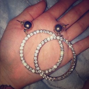 Faux Diamond Earrings